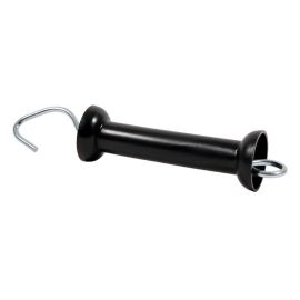 Gate handle with open hook black, image 