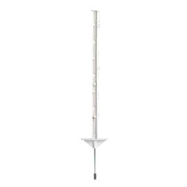 Plastic post 0,75m, double foothold white (10), image 