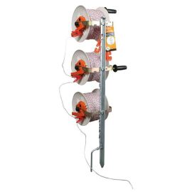 Triple geared reel stand with wire pre-installed, image 