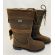 Ascot Fully Water Repellent Brown Short Leather Boot, image 