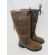 Chatsworth Fully Water Repellent Brown Tall Leather Boot, image 