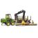 Bruder John Deere 1210E forwarder with 4 trunks and grab 1:16, image 