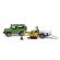 Bruder Land Rover Defender with trailer, JCB micro excavator and construction worker, image 