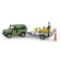 Bruder Land Rover Defender with trailer, JCB micro excavator and construction worker, image 