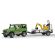 Bruder Land Rover Defender with trailer, JCB micro excavator and construction worker, image 