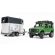 Bruder Land Rover Defender, horse trailer, 1 horse 1:16, image 