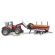 Bruder Massey Ferguson 7480 with frontloader and timber trailer  1:16, image 
