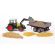 Bruder Claas Nectis 267F with Frontloader and Tipping Trailer 1:16, image 