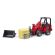 Bruder Schäffer  2034 with bale gripper and 1 round bale 1:16, image 