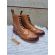 Derby Goodyear Welted Tan Leather Brogue Lace Boot, image 