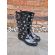 Dog Paw Print Calf Length Wellington Boot, image 