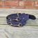 Snaffle Leather Belt - Navy Suede, image 