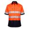 Cotton Open Front Short Sleeved Work Shirt with 3M Tape, image 