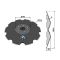 Niaux 200 Discs - 610mm x 6mm Pilot Hole Size - Flat, image 