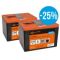 Duopack Alkaline battery 2 x 9V/175Ah (190x125x160mm), image 