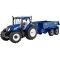 Britains - New Holland T6 + NC Tilt Dumper Trailer Set, image 
