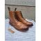 Derby Goodyear Welted Tan Leather Brogue Lace Boot, image 