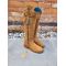 Melilla Wide Calf Tan Suede Tall Country Tassel Boot, image 