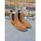 Ella Tan Brogue Suede Chelsea Boot, image 