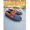 Dartmouth Kids Navy and Conker Nubuck Deck Shoe, image 