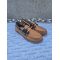 Dartmouth Honey and Navy Nubuck Deck Shoe, image 