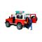 Land Rover Defender fire department  vehicle  and fireman 1:16, image 
