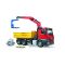 MB Arocs construction truck with crane, clamshell buckets and 2 pallets 1:16, image 