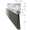 Bristle Strip (36"/914mm) Bottom Door Seal 26MM Bristle, image 